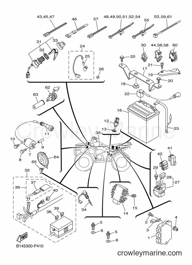 Yamaha Motors YFM350A (B149) [010] - ELECTRICAL 1