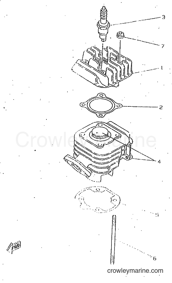 1998 Scooter CW50RSP - CW50RSP (4WS5) [010] - CYLINDER