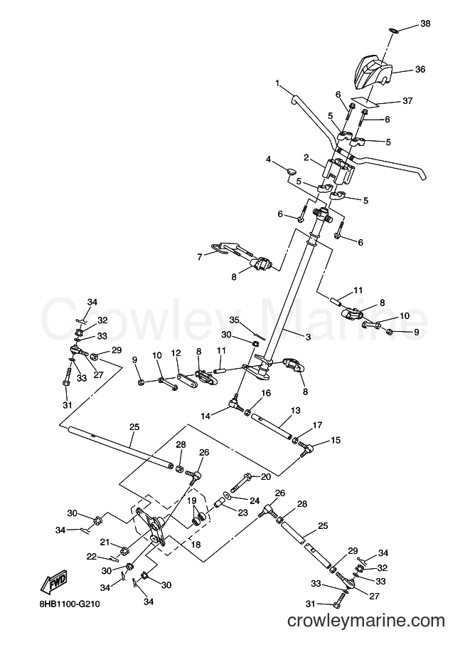 Yamaha Motors RFX10RSS (8HK7) [020] - STEERING