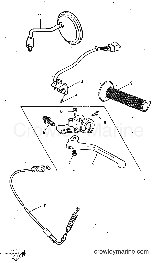 1997 Scooter DT50R - DT50R (5EC1) [999] - HANDLE SWITCH & LEVER