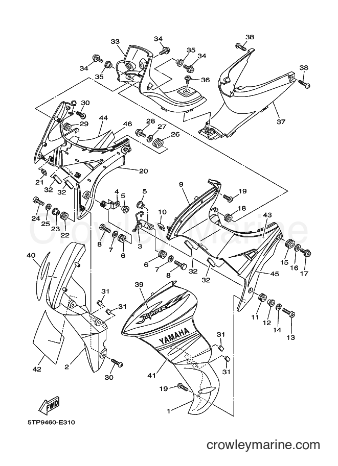 2006 Scooter T110C - T110C (5TP9) [010] - LEG SHIELD