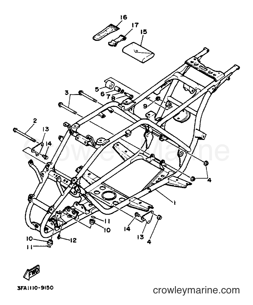 Yamaha Motors YFA1 (3FA4) [020] - FRAME