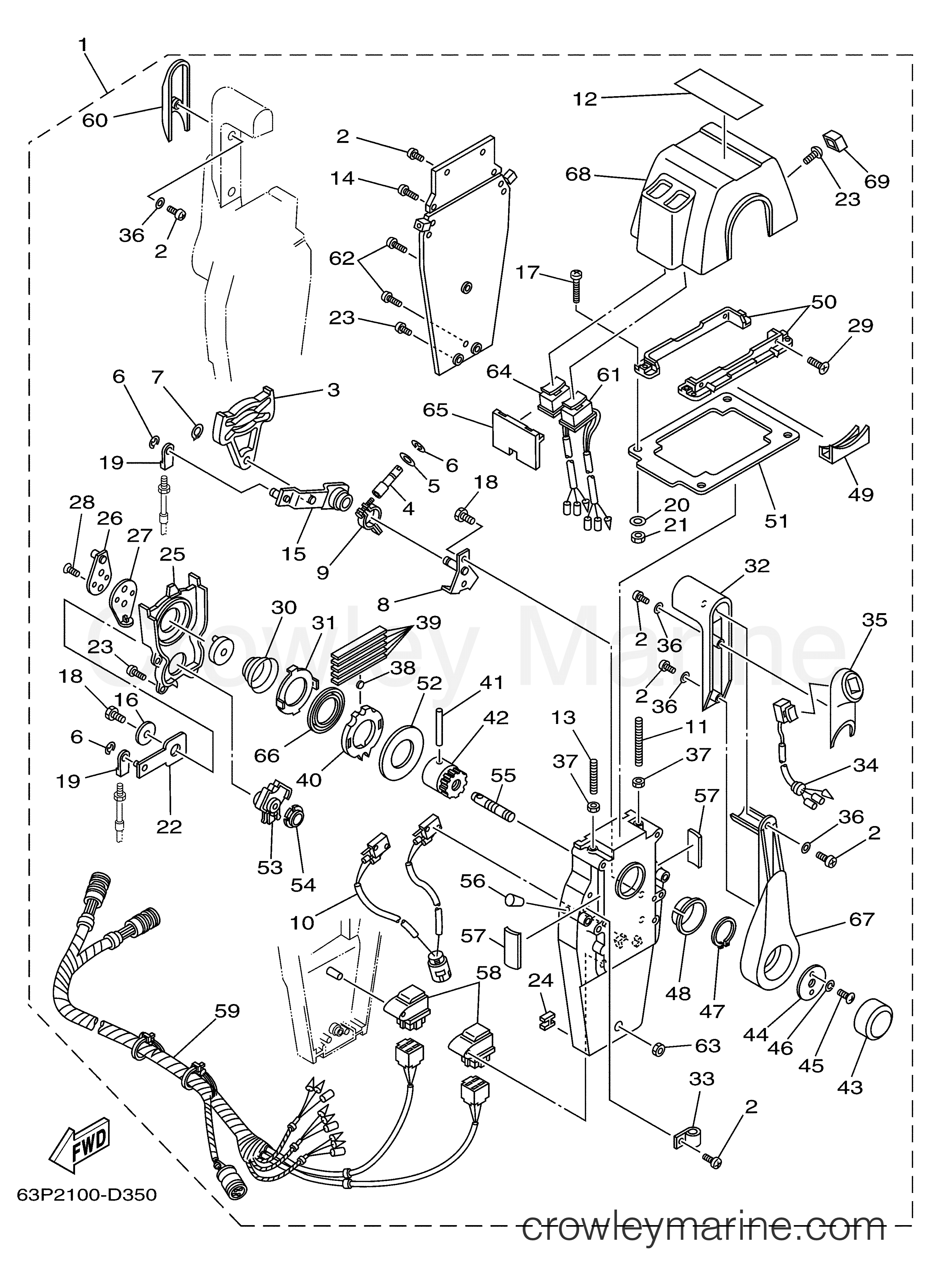 Yamaha Motors Rigging 2006 - CONTROL BINNACLE PREMIUM DUAL