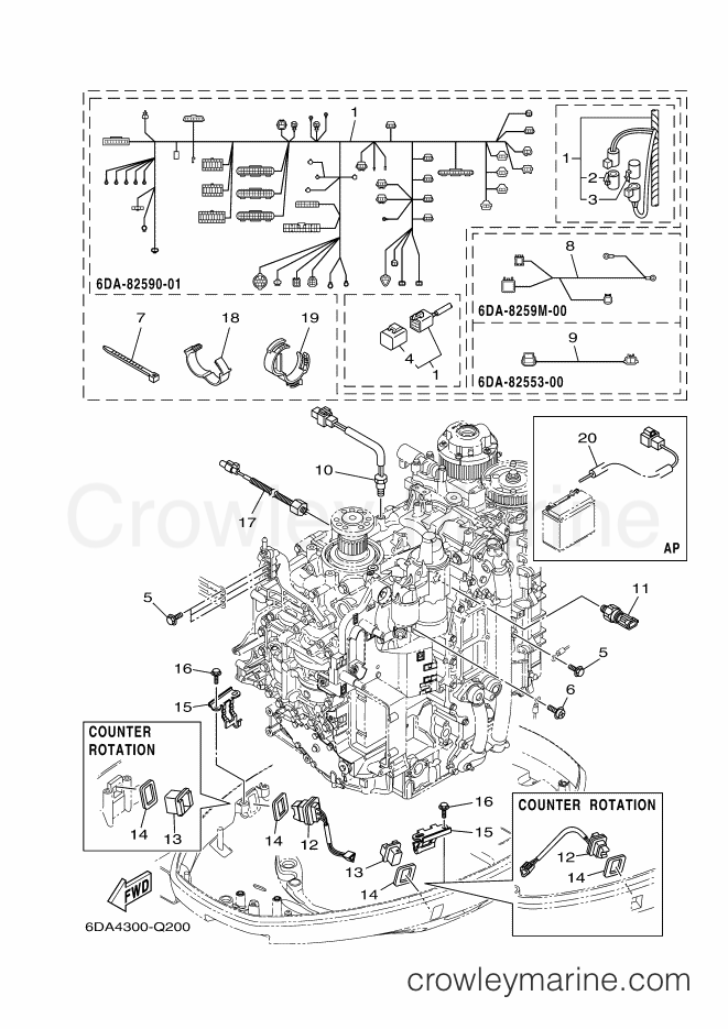 Yamaha Motors F200FETL (6DA4) [150] - ELECTRICAL 4