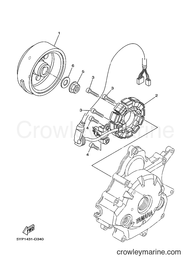 Yamaha Motors LB-135D-CW (2S45) [010] - GENERATOR