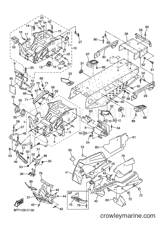 Yamaha Motors SXV70VT (8FF1) [020] - FRAME