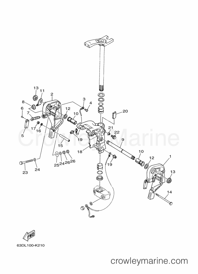 Yamaha Motors 40VEOL (63CD) [110] - BRACKET 2