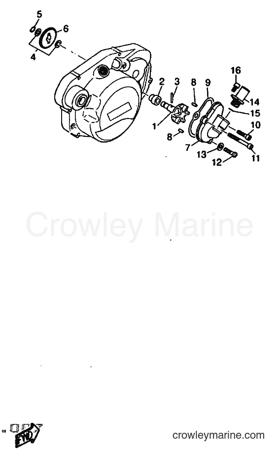 1997 Scooter DT50R - DT50R (5BK1) [999] - WATER PUMP