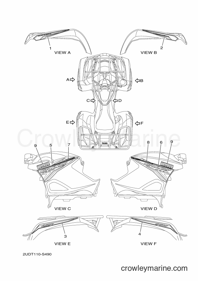 Yamaha Motors YFM700FWAD (2UDU) [010] - GRAPHICS