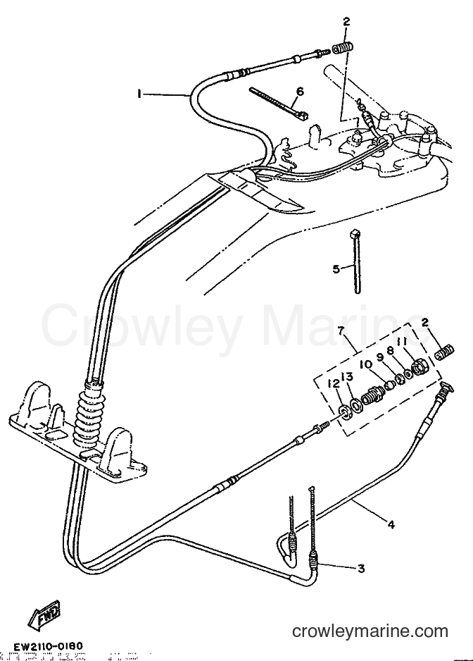 Yamaha Motors SJ650S (EW2) [999] - CONTROL CABLE