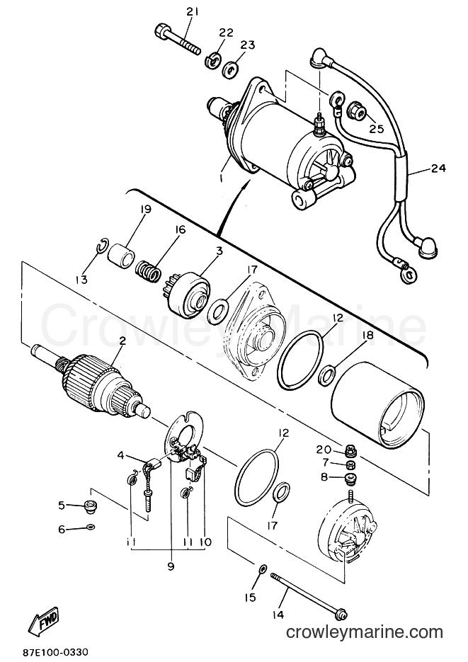 Yamaha Motors CS340EP (87E1) [010] - STARTING MOTOR