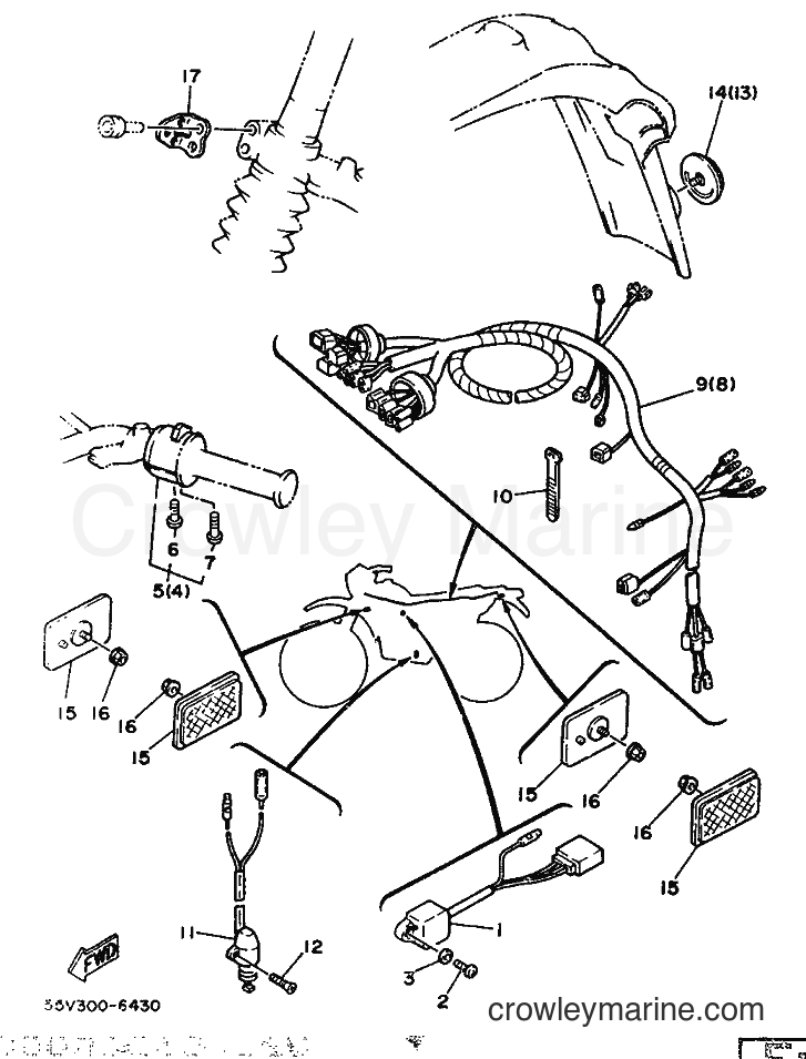 Yamaha Motors XT350 (55V0) [100] - ALTERNATE FOR ELECTRICAL