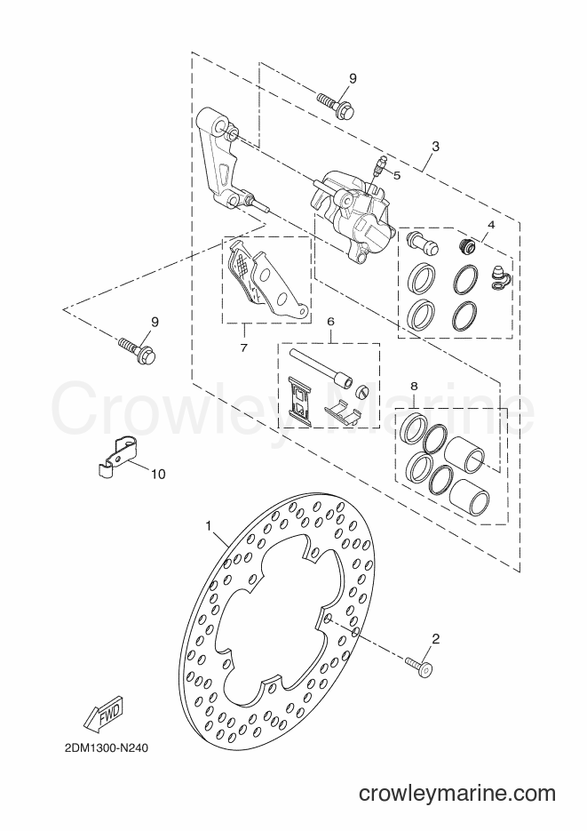 2016 Scooter YP250RA - YP250RA (2DLB) [050] - FRONT BRAKE CALIPER