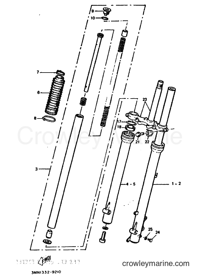 Yamaha Motors DT50R (3MN3) [999] - FRONT FORK
