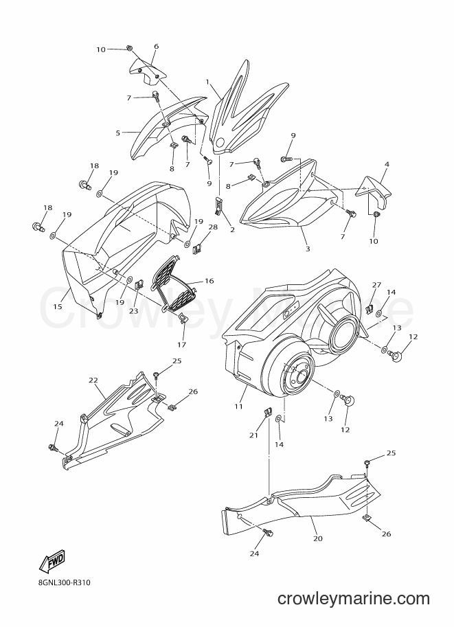 2016 Snowmobile RPZ50S - RPZ50S (8GNL) [010] - SHROUD