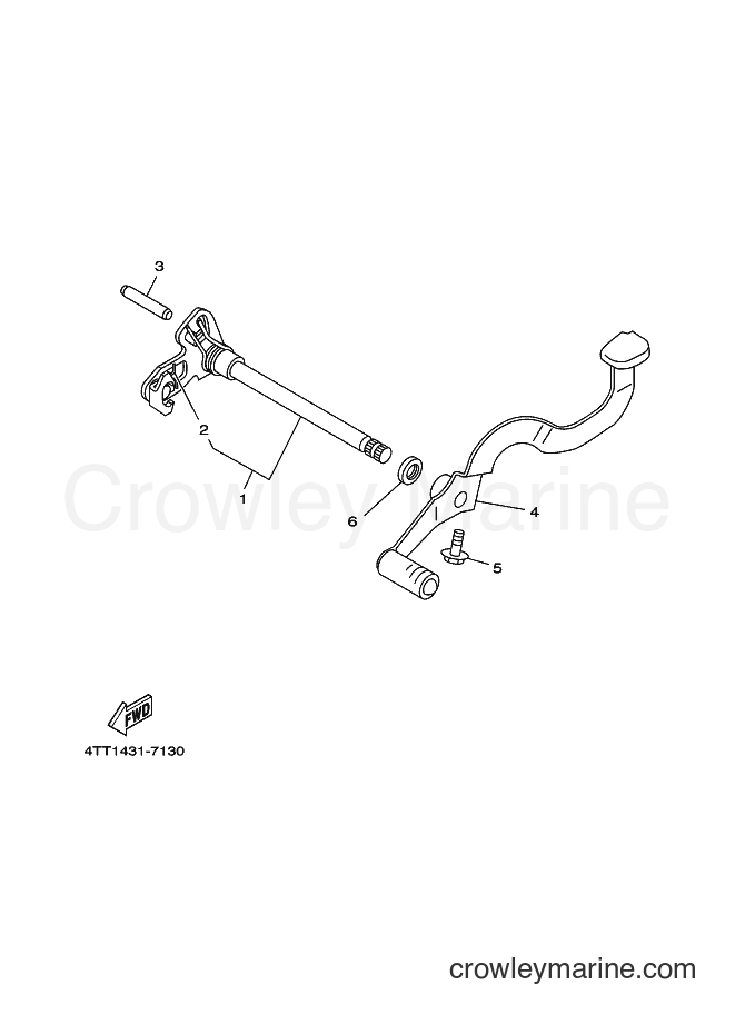 1998 Scooter JZ120C - JZ120C (4UB2) [010] - SHIFT SHAFT