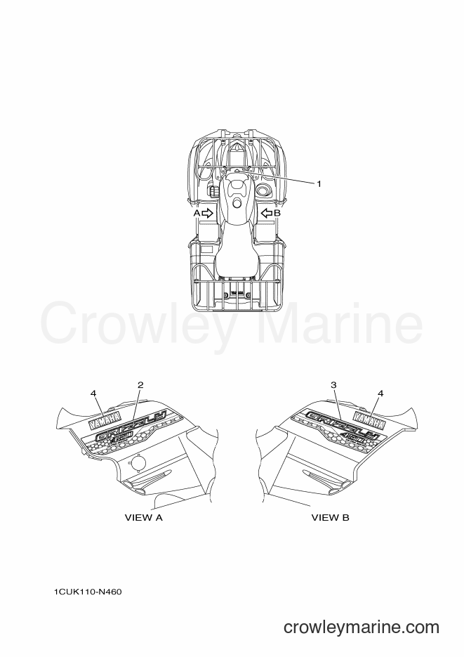 2015 ATV YFM450FWA - YFM450FWA (1CUR) [010] - GRAPHICS