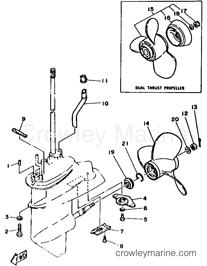 Yamaha Motors F9.9MLHR - LOWER DRIVE 2