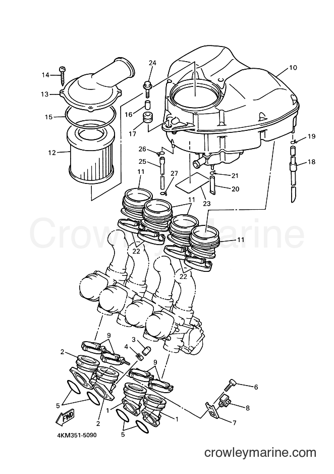 2002 Street Bike XJ900S - XJ900S (4KMD) [020] - INTAKE
