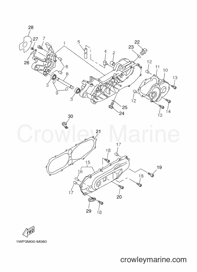 Yamaha Motors CW50N (2B7P) [020] - CRANKCASE