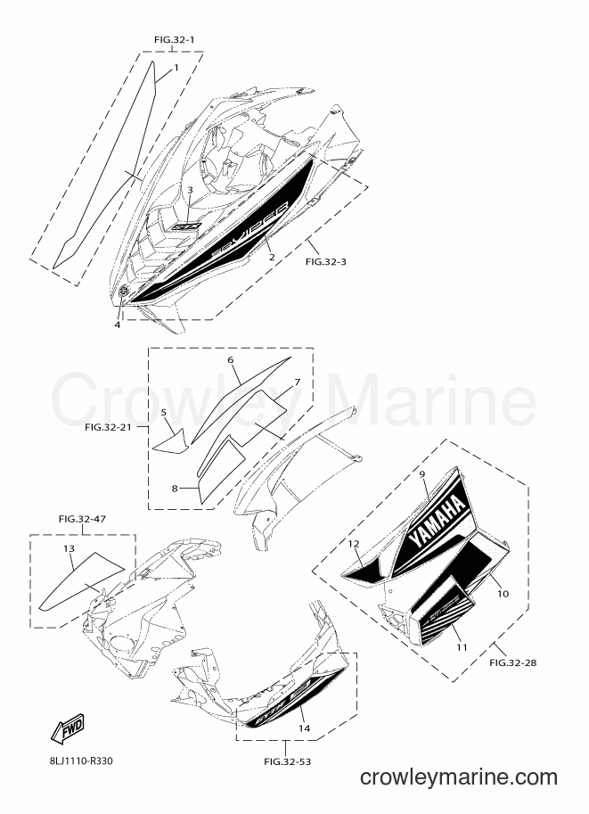 Yamaha Motors SRV10SP (8LN1) [010] - EMBLEM