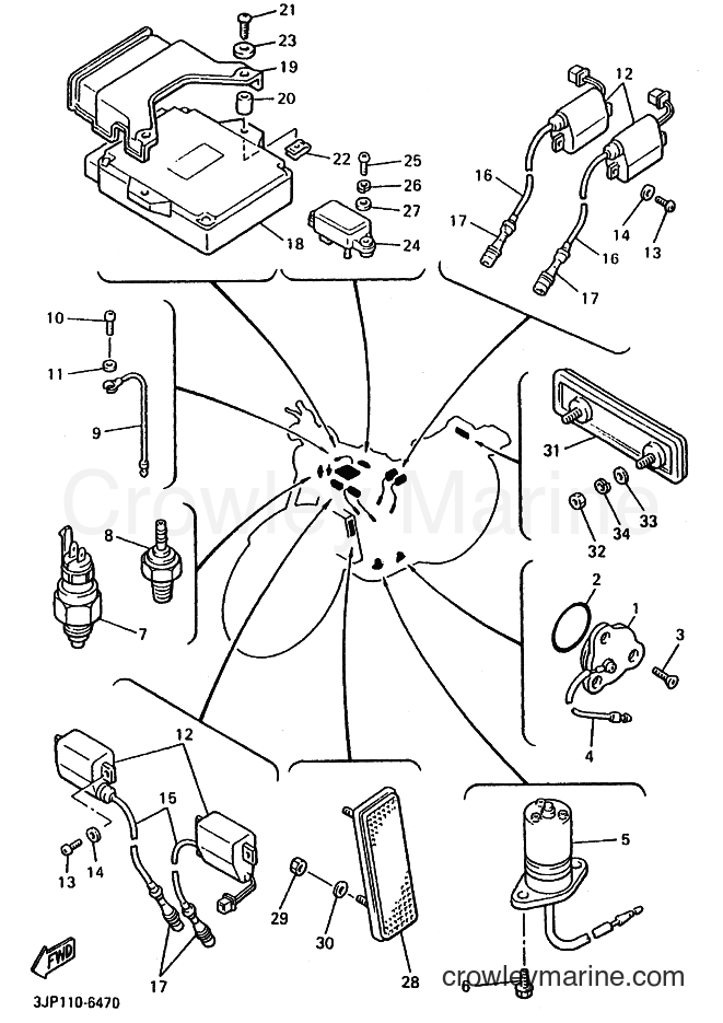 Yamaha Motors VMX12 (3JPU) [010] - ELECTRICAL 1