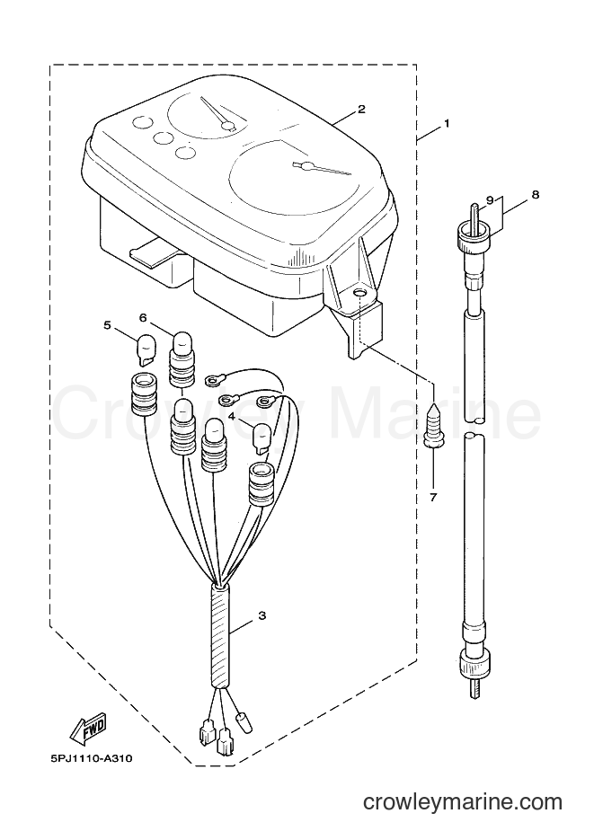 Yamaha Motors YW50 (5PN2) [010] - METER