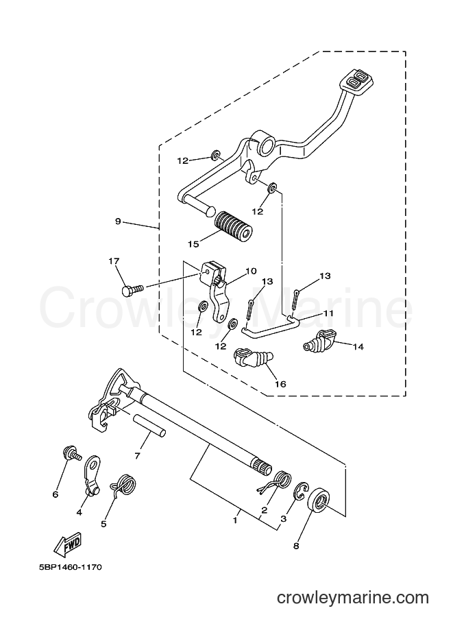 2004 Street Bike SX-4 - SX-4 (5BP2) [010] - SHIFT SHAFT