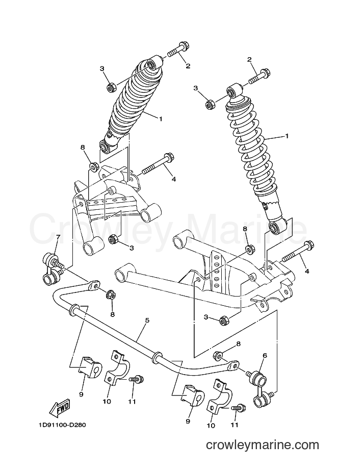 2016 ATV YFM450FWAD - YFM450FWAD (2LCD) [010] - REAR SUSPENSION