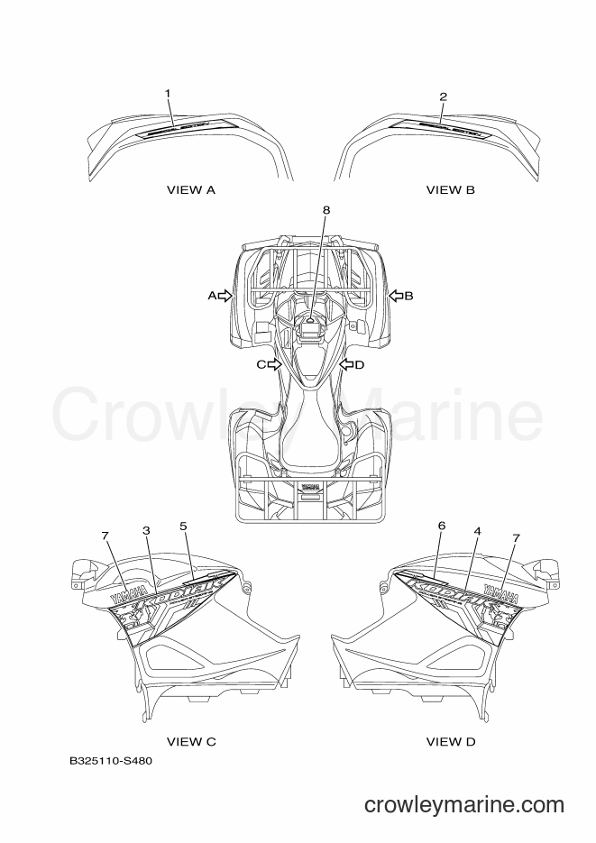 Yamaha Motors YFM700FWBD (B328) [010] - GRAPHICS