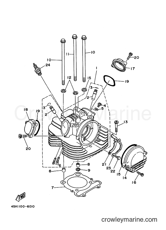 1998 ATV YFM400FW - YFM400FW (4SHD) [020] - CYLINDER HEAD