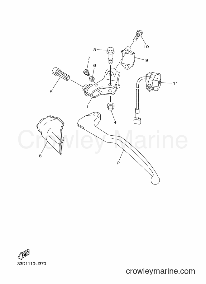 2014 Dirt Bike YZ450F - YZ450F (1SL2) [010] - HANDLE SWITCH & LEVER