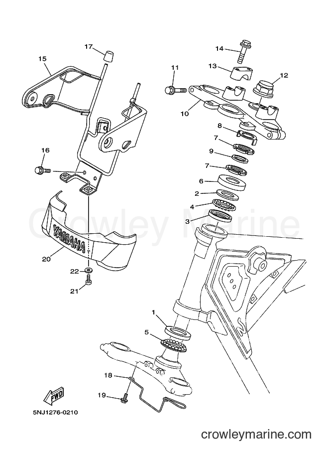 Yamaha Motors YBR125E (5NH3) [010] - STEERING