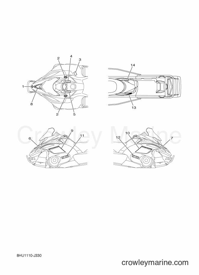 2010 Snowmobile RFX10RMS2 - RFX10RMS2 (8HU1) [020] - EMBLEM