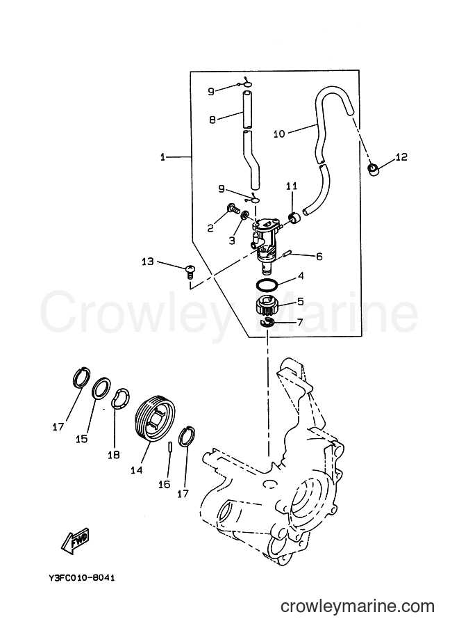 1990 Scooter CW50T - CW50T (3MX2) [010] - OIL PUMP