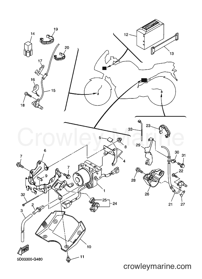 2008 Street Bike FZ1-SA - FZ1-SA (5D03) [030] - ELECTRICAL 3