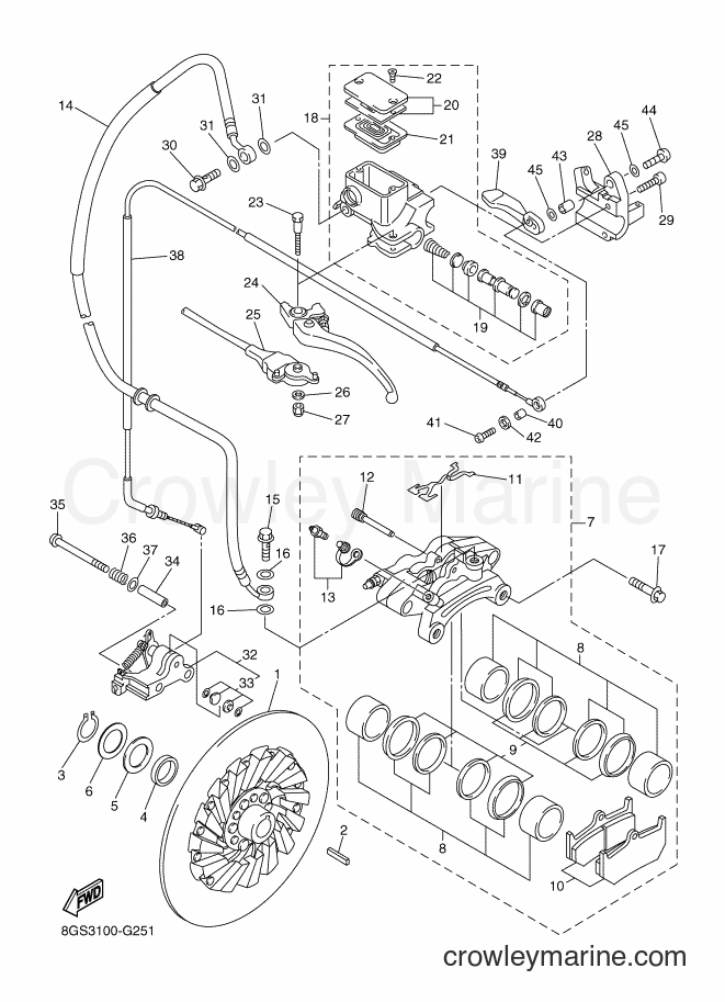 Yamaha Motors VK10D (8GSC) [020] - BRAKE
