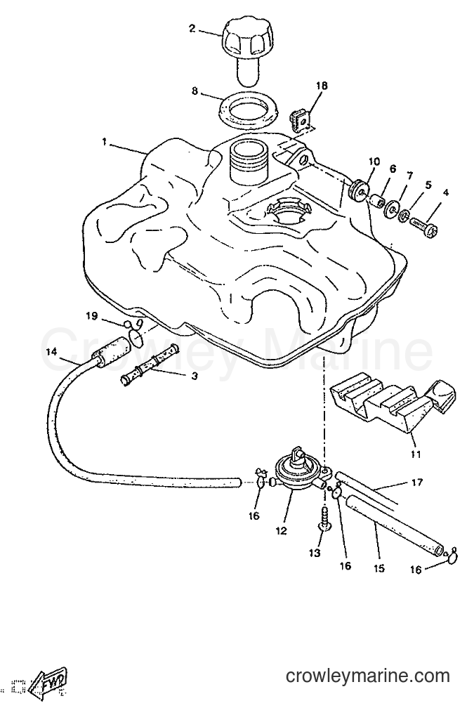 1995 Scooter CW50RS - CW50RS (4TD1) [999] - FUEL TANK