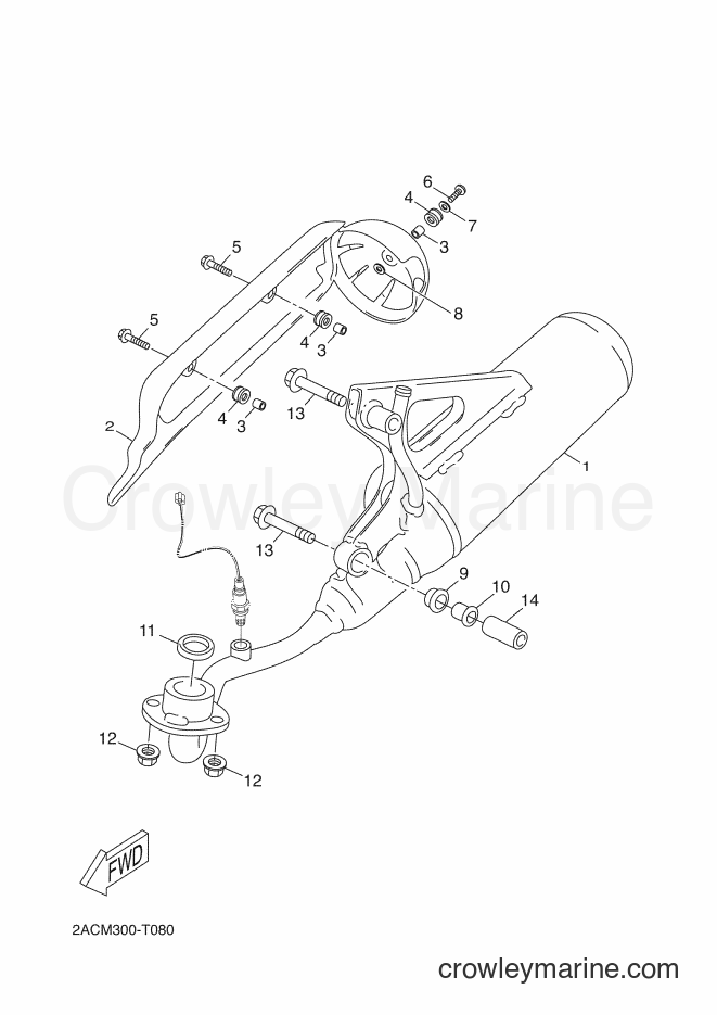 Yamaha Motors YN50F (2ACM) [040] - EXHAUST