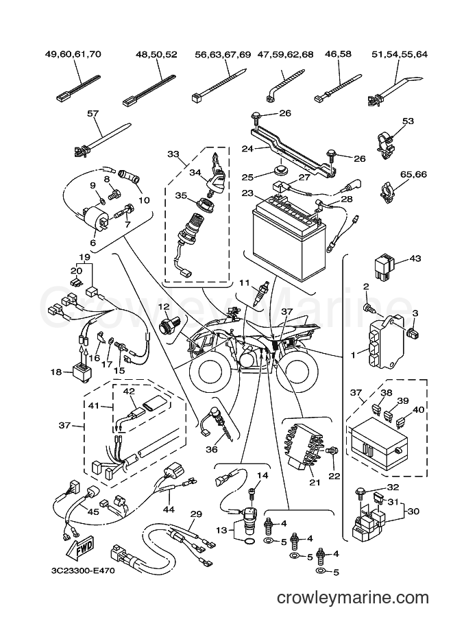 Yamaha Motors YFM450FAS (3C2F) [010] - ELECTRICAL 1