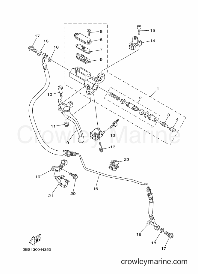2018 Dirt Bike XT1200ZE - XT1200ZE (BP96) [010] - FRONT MASTER CYLINDER 2