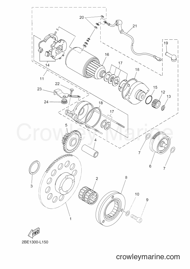2012 Dirt Bike XT660ZA - XT660ZA (2BE1) [010] - STARTER