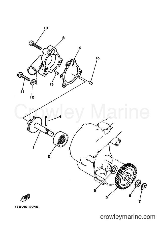 1996 Scooter DT50LC - DT50LC (3UN5) [010] - WATER PUMP