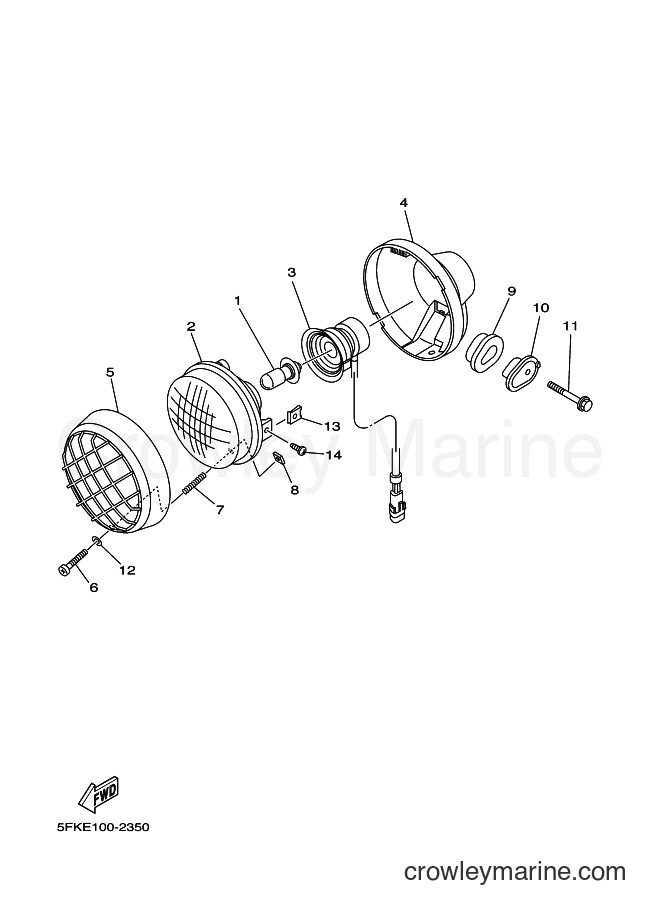 Yamaha Motors YFZ350 (5FKG) [010] - HEADLIGHT