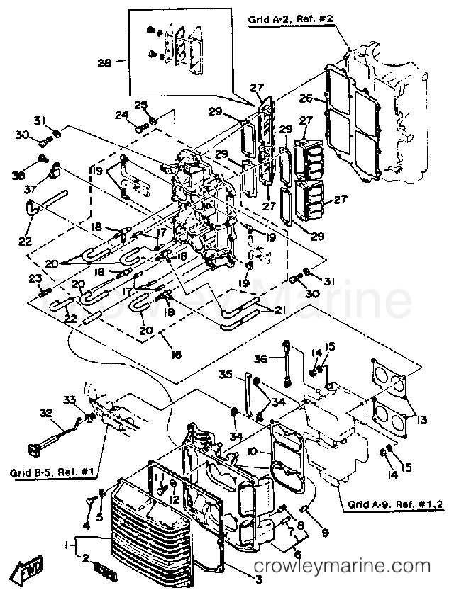 Yamaha Motors 115ETXJ - INTAKE
