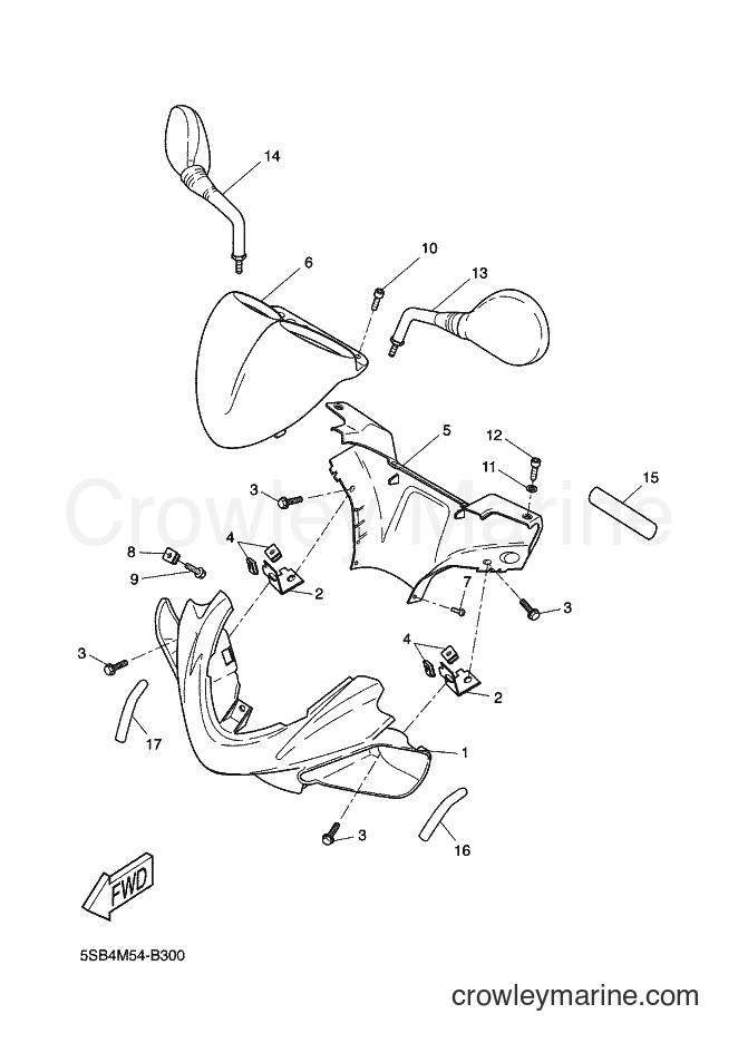 2003 Scooter YQ50L - YQ50L (5SB4) [010] - COWLING 1