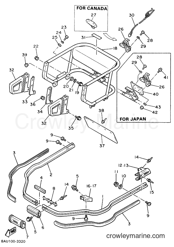 1994 Snowmobile VK540E - VK540E (8AC1) [020] - BUMPER