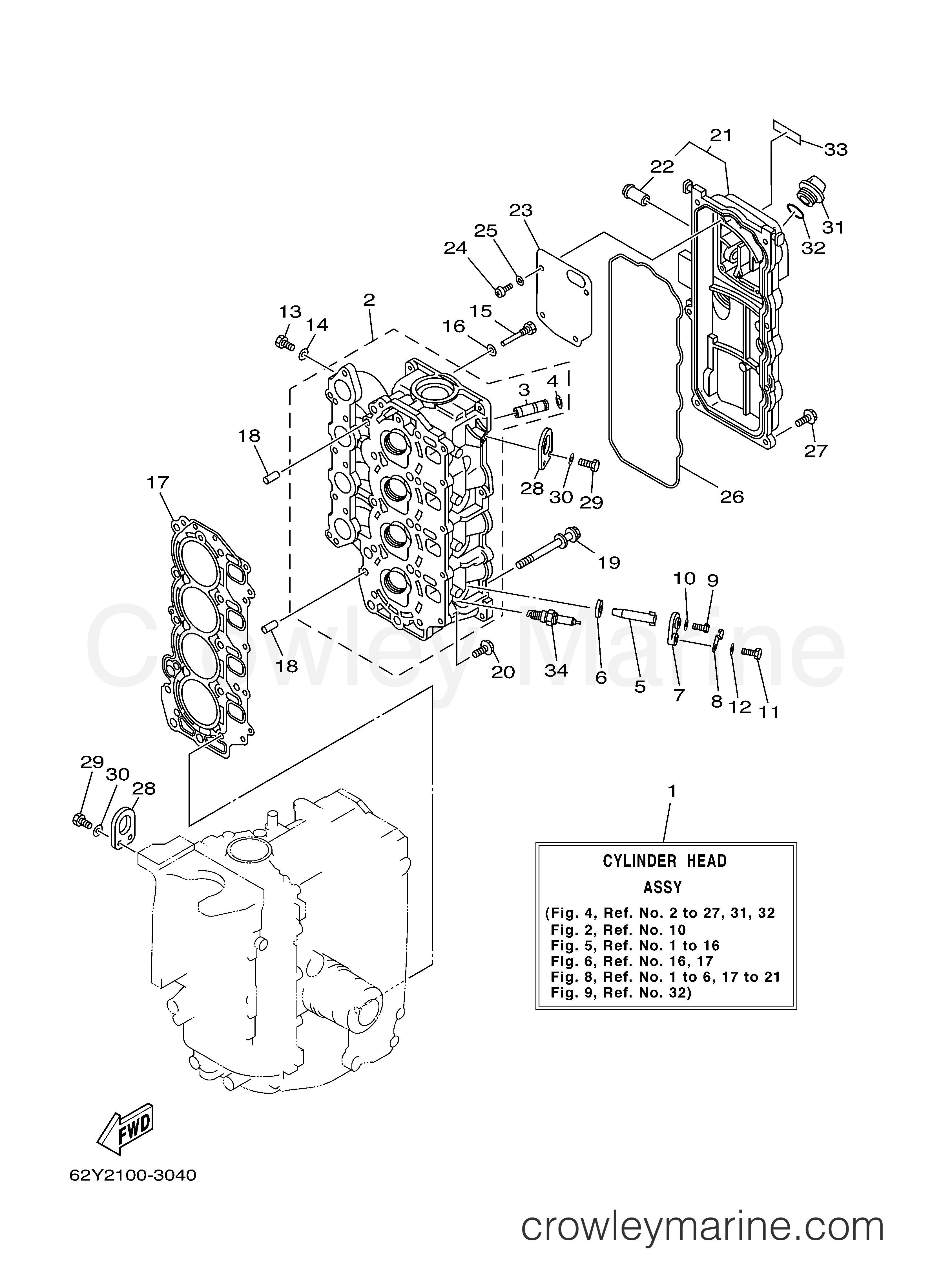 Yamaha Motors F50TLRB - CYLINDER CRANKCASE 2