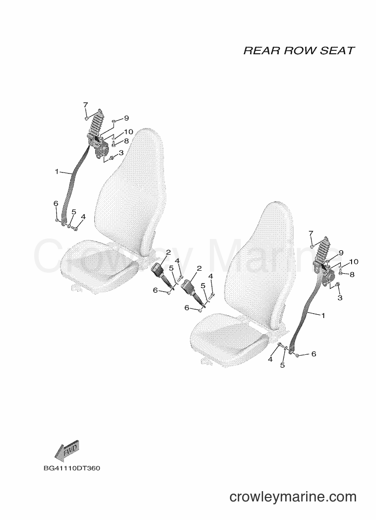 2018 ATV YXF850ES - YXF850ES (BG41) [010] - SEAT 4