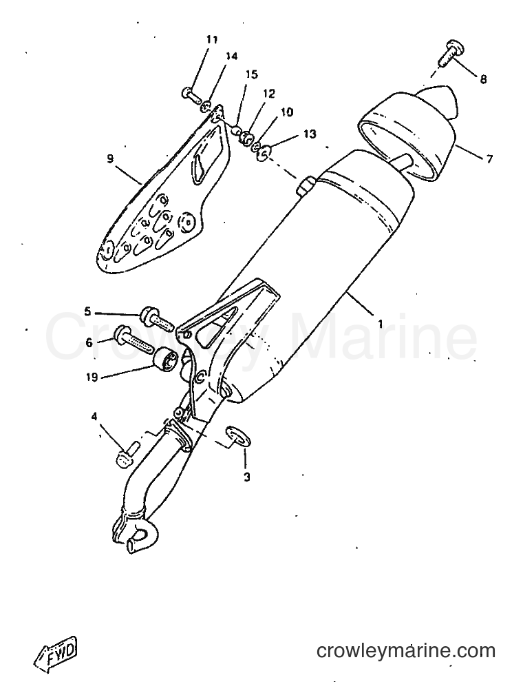1998 Scooter CW50RSP - CW50RSP (4URD) [999] - EXHAUST